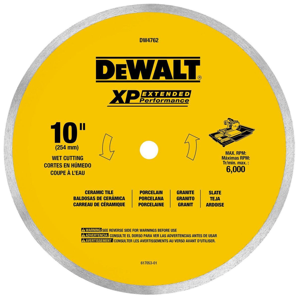 DEWALT - Disco Diamante 10''Porcelanato Para D24000