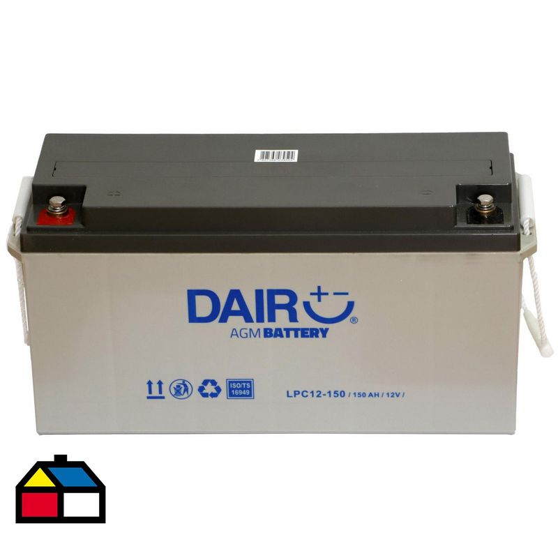 DAIRU - Batería de Ciclo profundo 150 Ah Positivo Izquierdo