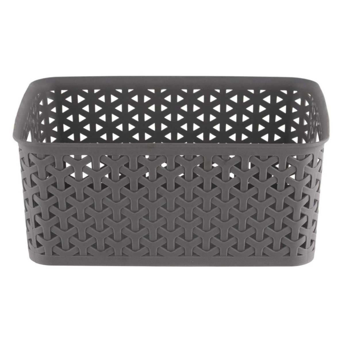 JUST HOME COLLECTION - Canasto Ratán 19.5x10.5x25 cm 4 l Gris