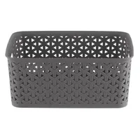 Canasto Ratán 19.5x10.5x25 cm 4 l Gris