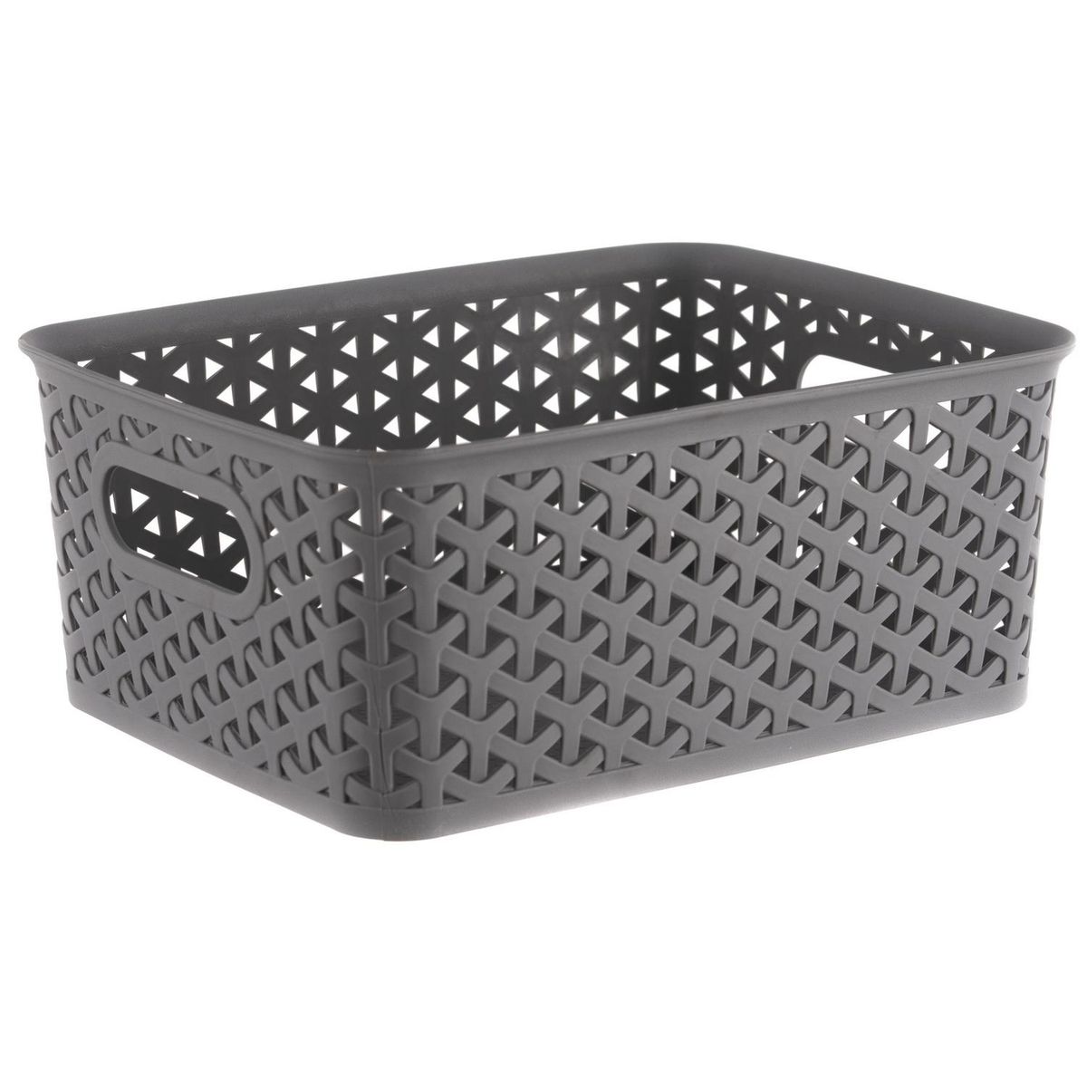 JUST HOME COLLECTION - Canasto Ratán 19.5x10.5x25 cm 4 l Gris