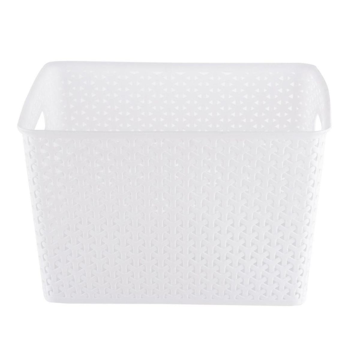 JUST HOME COLLECTION - Canasto Ratán 30x22.5x35.5 cm 6 l Blanco