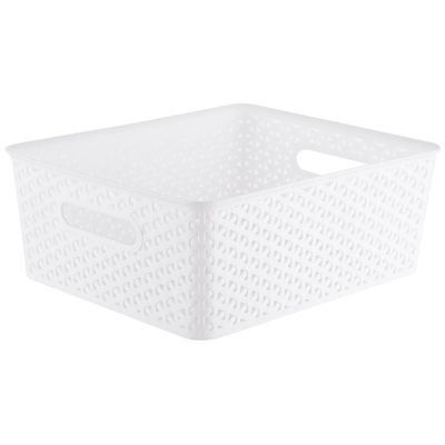 Imagen 2 del producto Canasto Ratán 30x13.5x35.5 cm 14 l Blanco