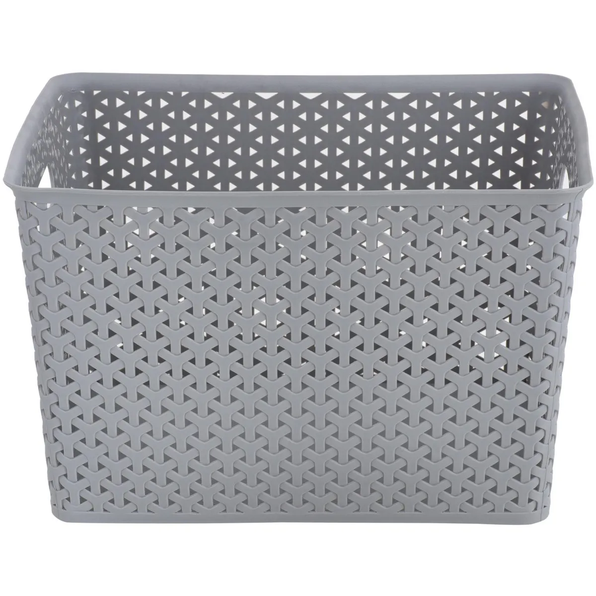 JUST HOME COLLECTION - Canasto Ratán 30x22.5x35.5 cm 6 l Gris