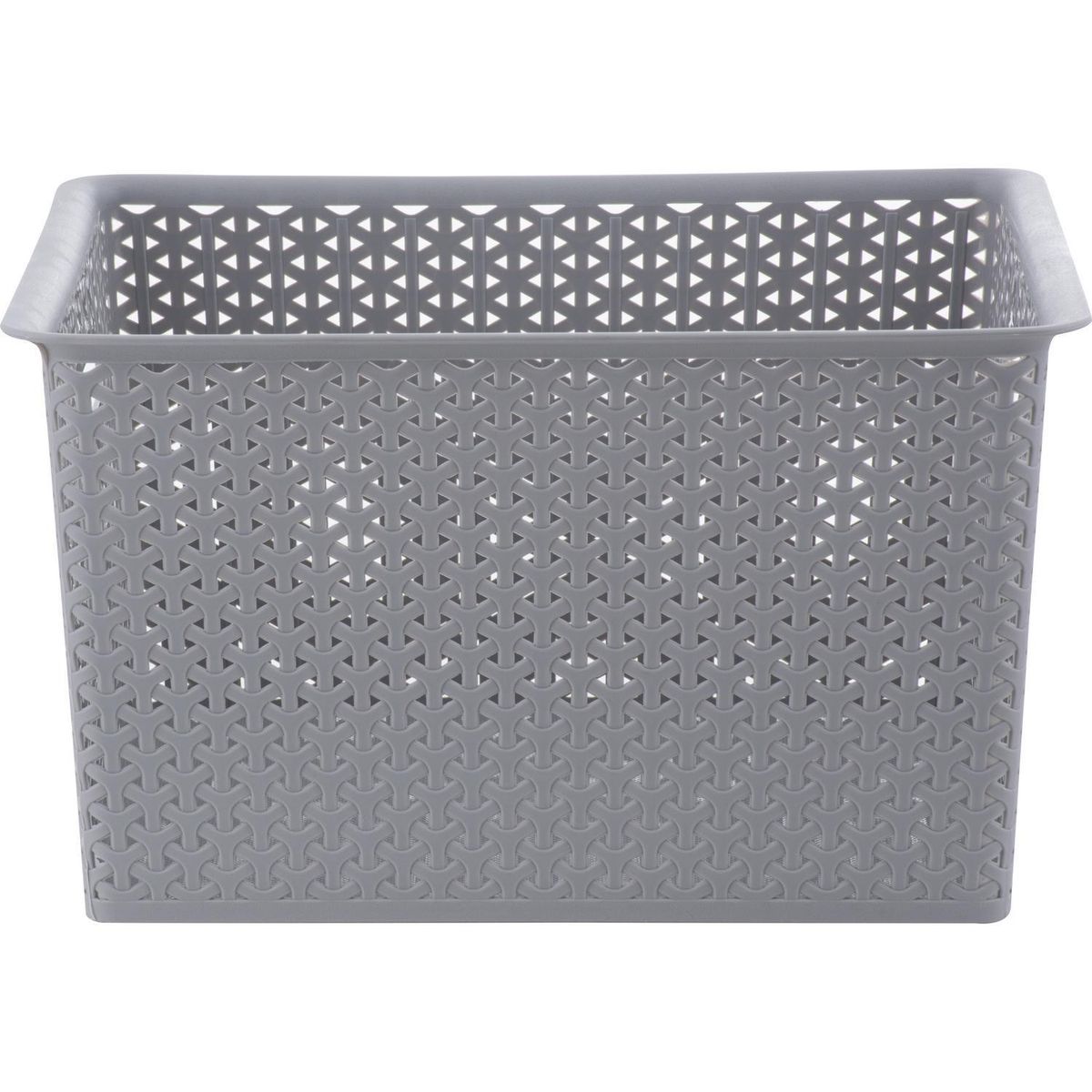 JUST HOME COLLECTION - Canasto Ratán 35x24x47 cm 35 l Gris