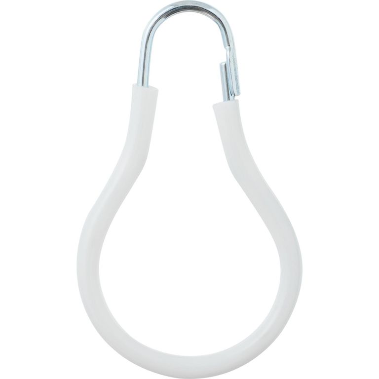 Set de ganchos para cortina de baño 12 unidades blanco