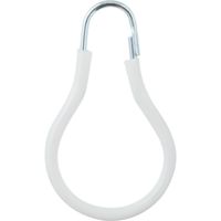 Set de ganchos para cortina de baño 12 unidades blanco