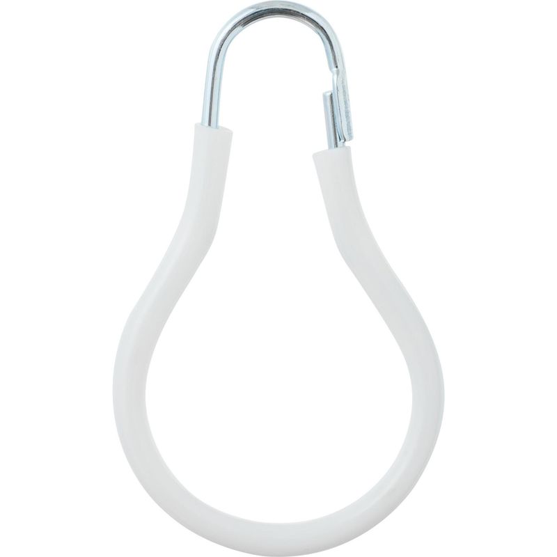 ERG - Set de ganchos para cortina de baño 12 unidades blanco