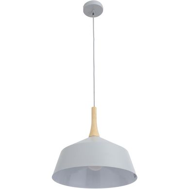 Lmpara de colgarMetal y madera Sneek Gris y caf