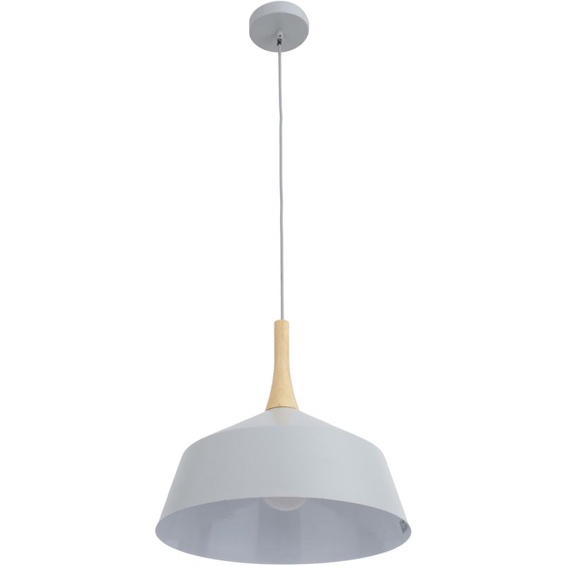 JUST HOME COLLECTION - Lámpara de colgarMetal y madera Sneek Gris y café