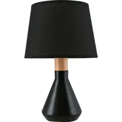 JUST HOME COLLECTION - Lámpara Mesa Touch Harlow Negro 30 W 13x38 cm