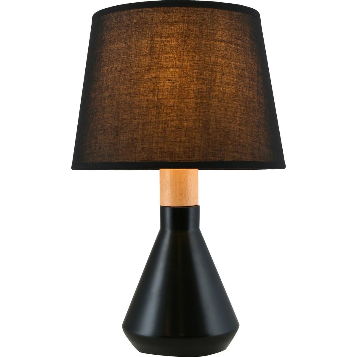 JUST HOME COLLECTION - Lámpara Mesa Touch Harlow Negro 13x38 cm