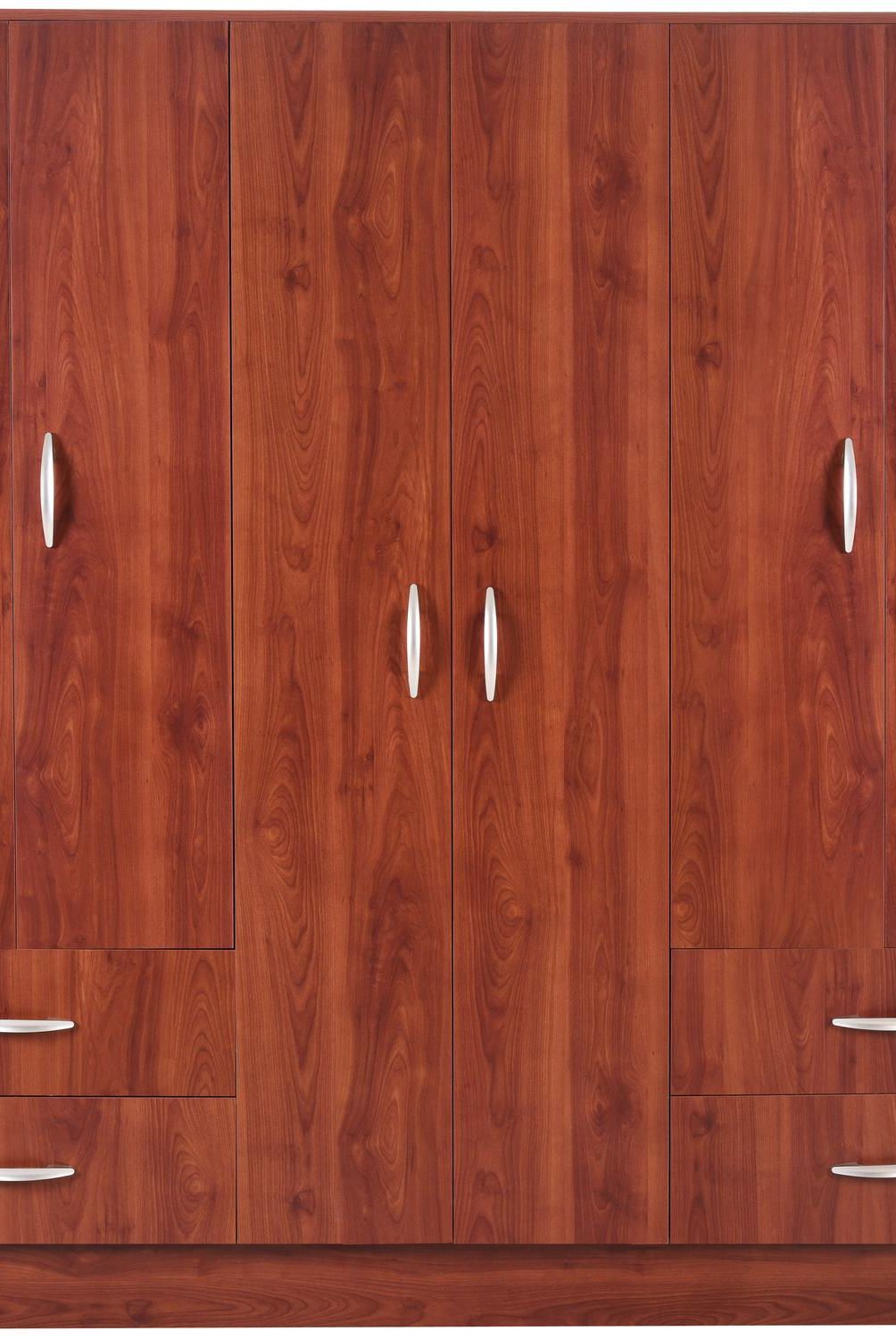 CIC - Clóset 6 Puerta(s) 4 Cajón(es) 5 Repisa(s) 156x180x47 cm Cerezo