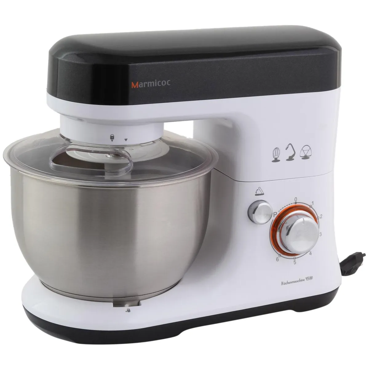 MARMICOC - Batidora de Pedestal 4 l 800 W Blanco/negro MA-4500