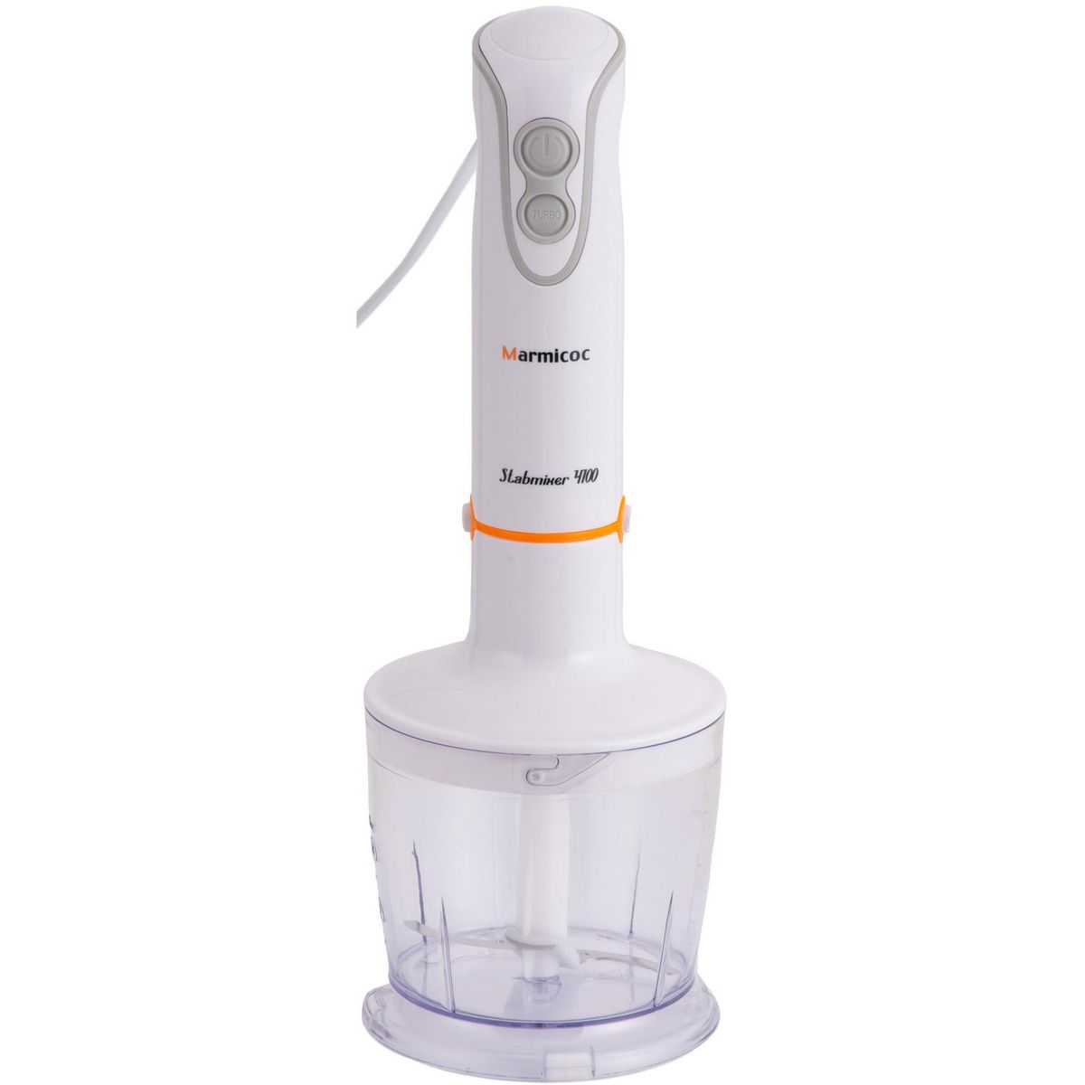 MARMICOC - Batidora de Inmersión De mano 0.3 l 600 W Blanco MA-4100