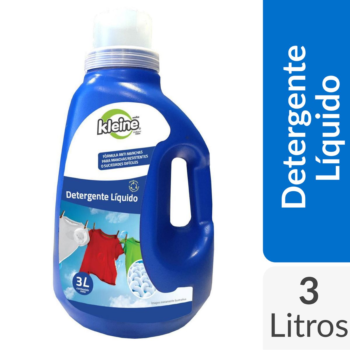 Detergente Líquido Kleine Wolke 3 Litros Neutro 30 Lavados Bidón, marca KLEINE WOLKE - Foto Principal