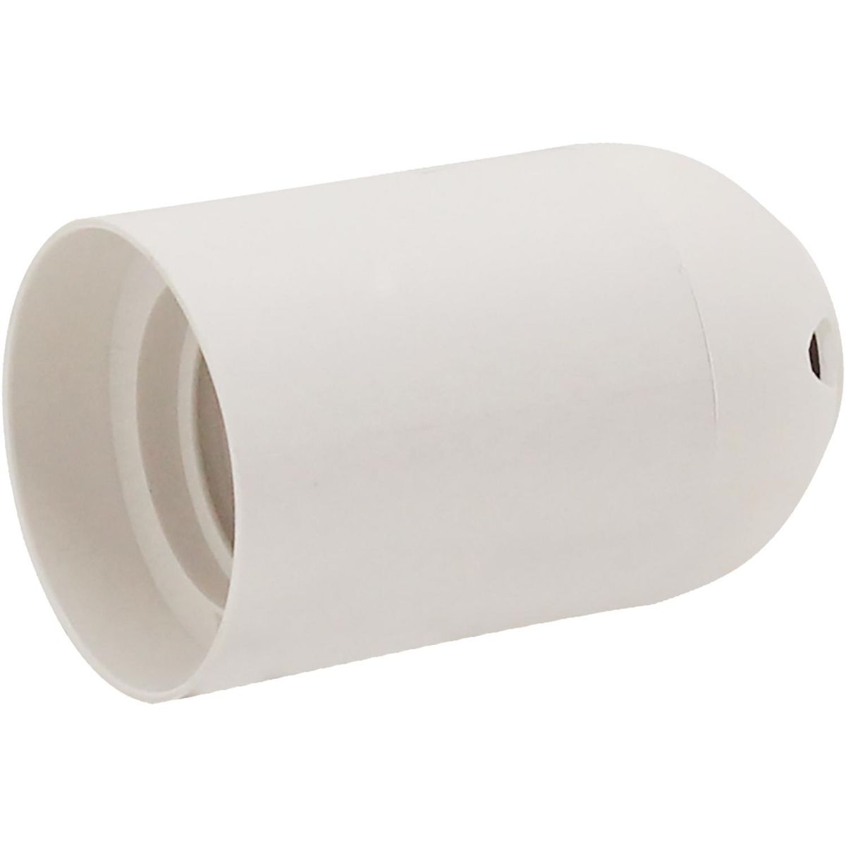 HALUX - Portalámpara plástico presión blanco