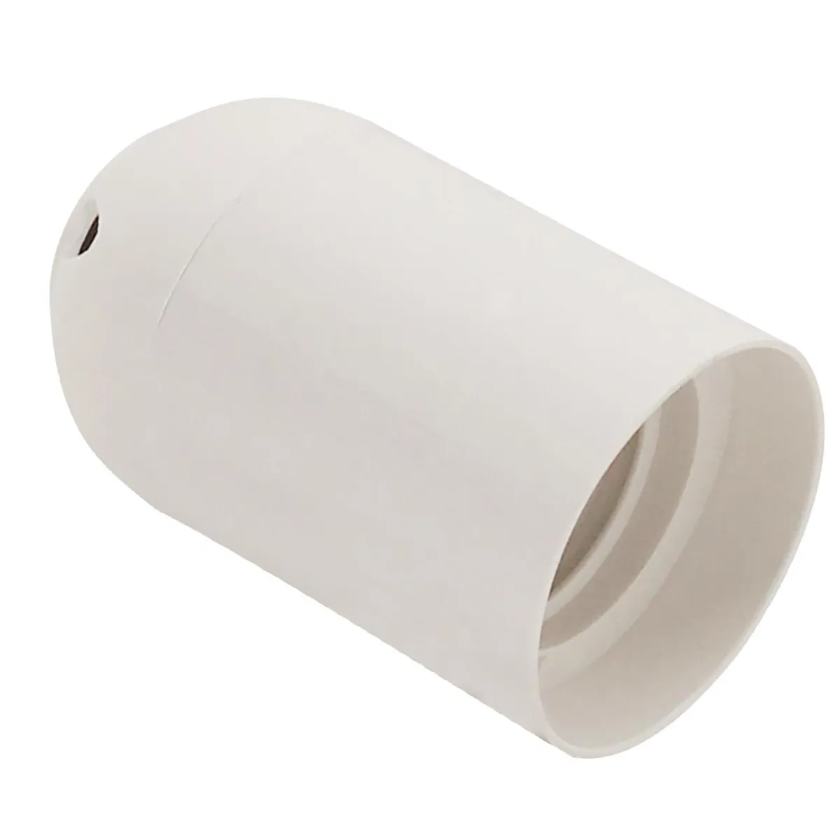 HALUX - Portalámpara plástico presión blanco