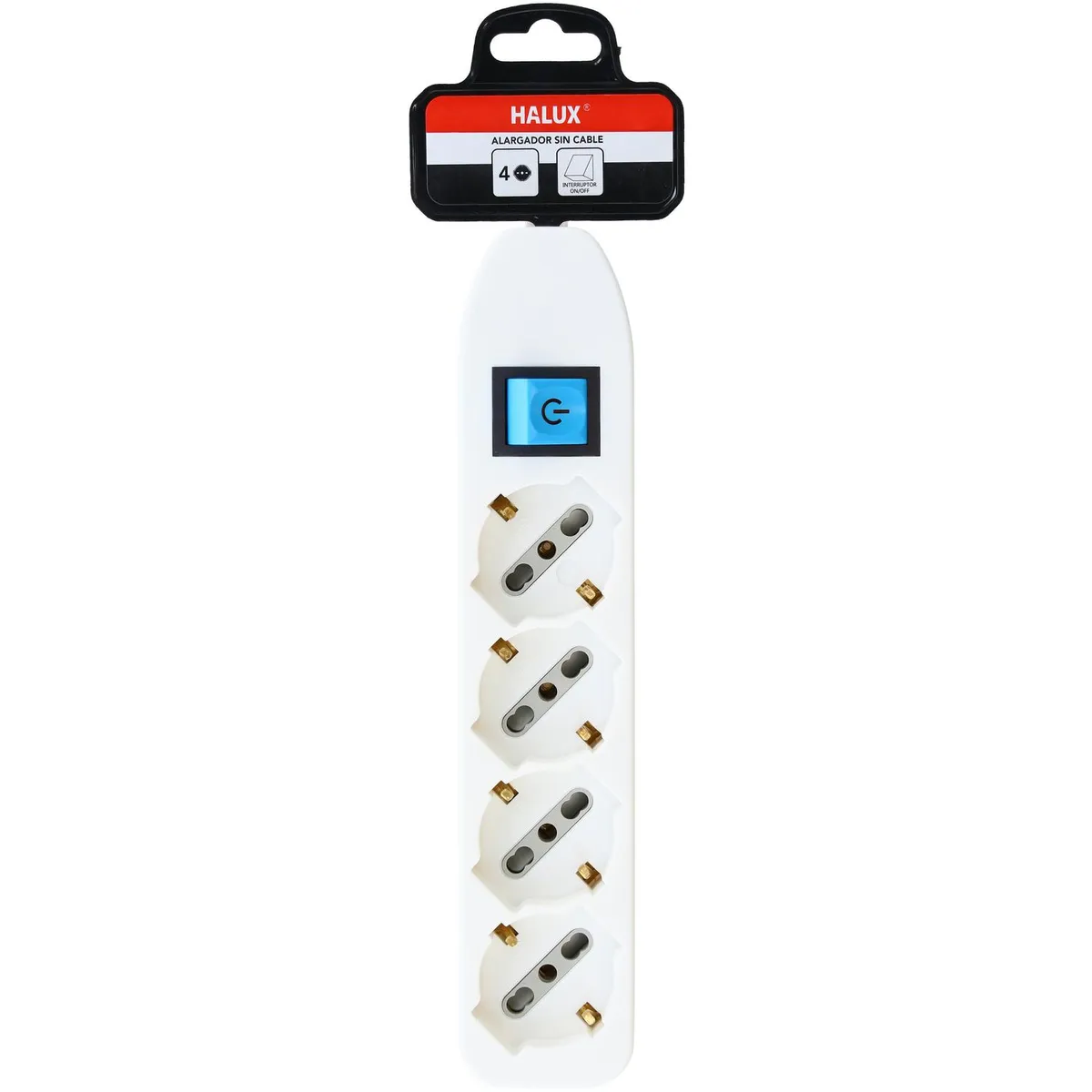 HALUX - Alargador 4 tomas sin cable