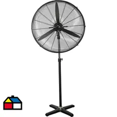 AIROLITE - Ventilador de pedestal mural industrial 30" negro