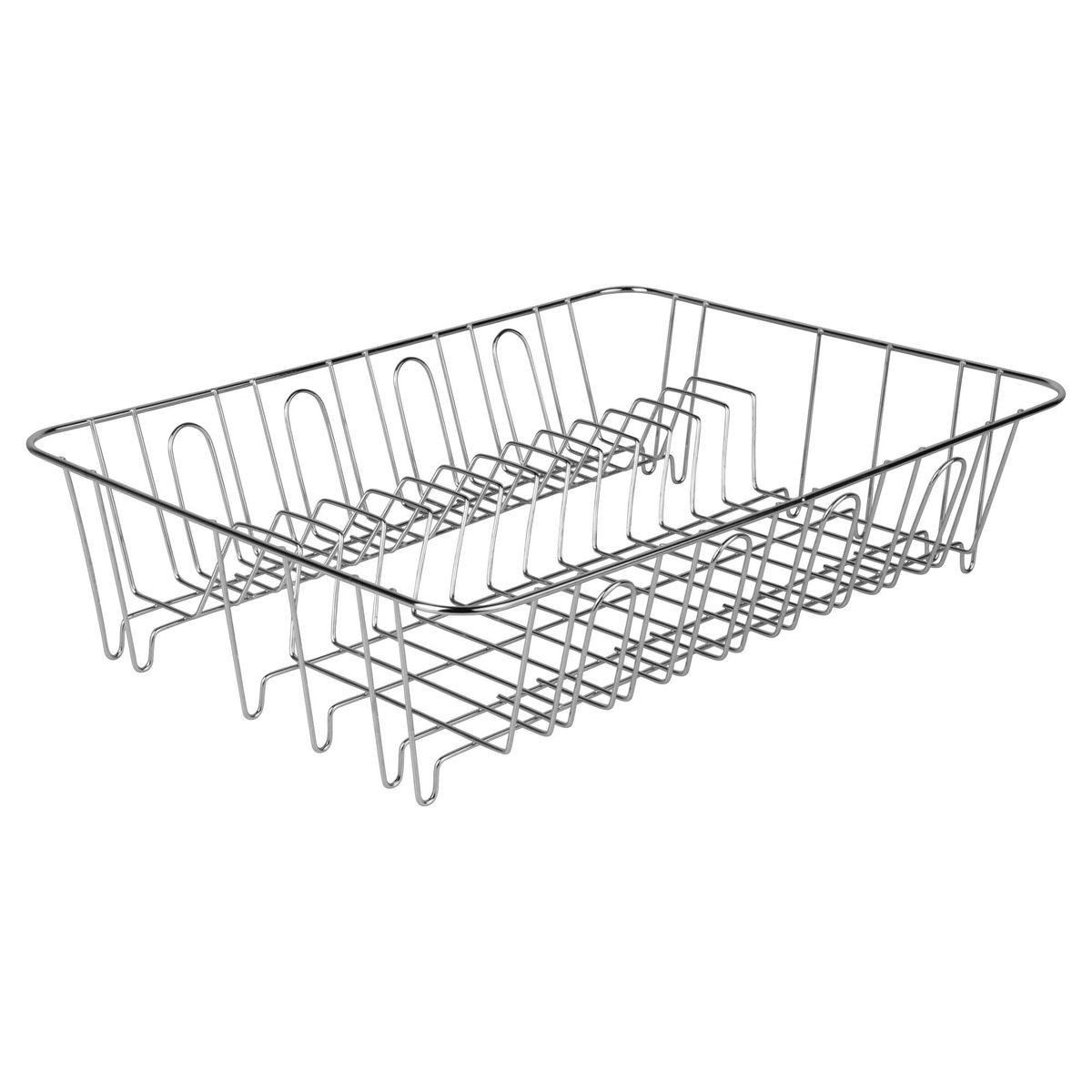 JUST HOME COLLECTION - Secaplatos con porta vasos metal plateado