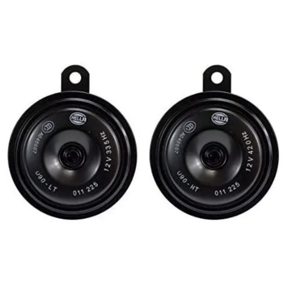 HELLA - Kit bocina disco 77mm 2 tonos 12v 350-420 hz