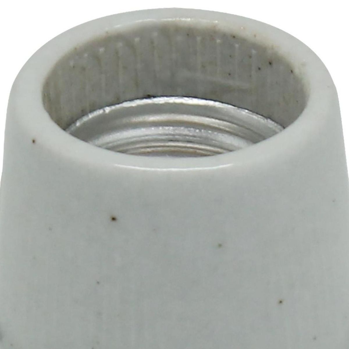 HALUX - Portalámpara cerámica base recta blanco