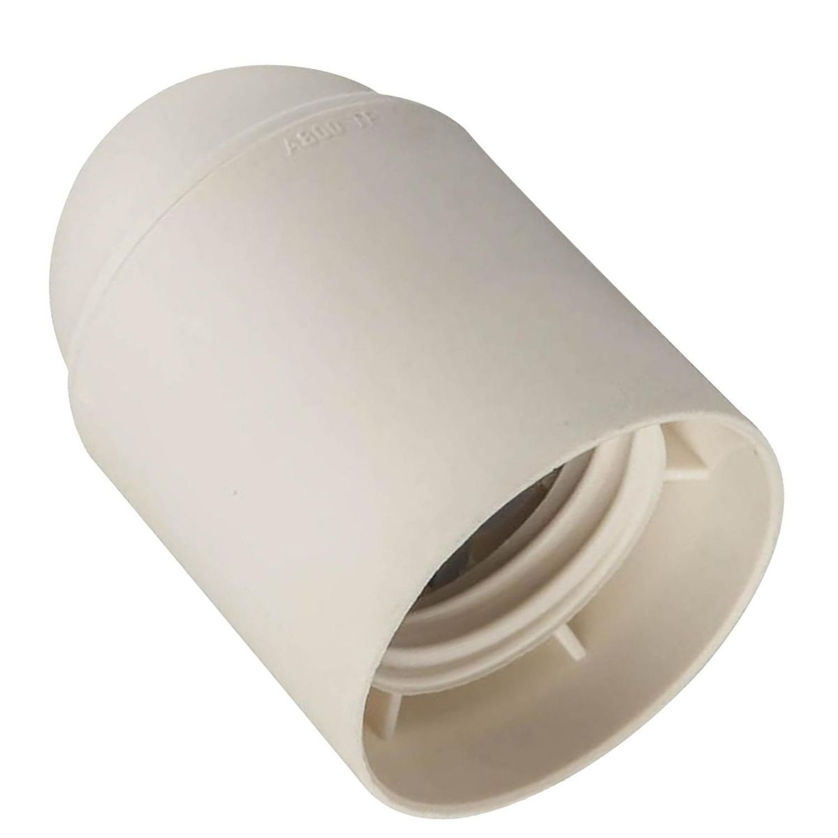 HALUX - Portalámpara plástico bornera blanco