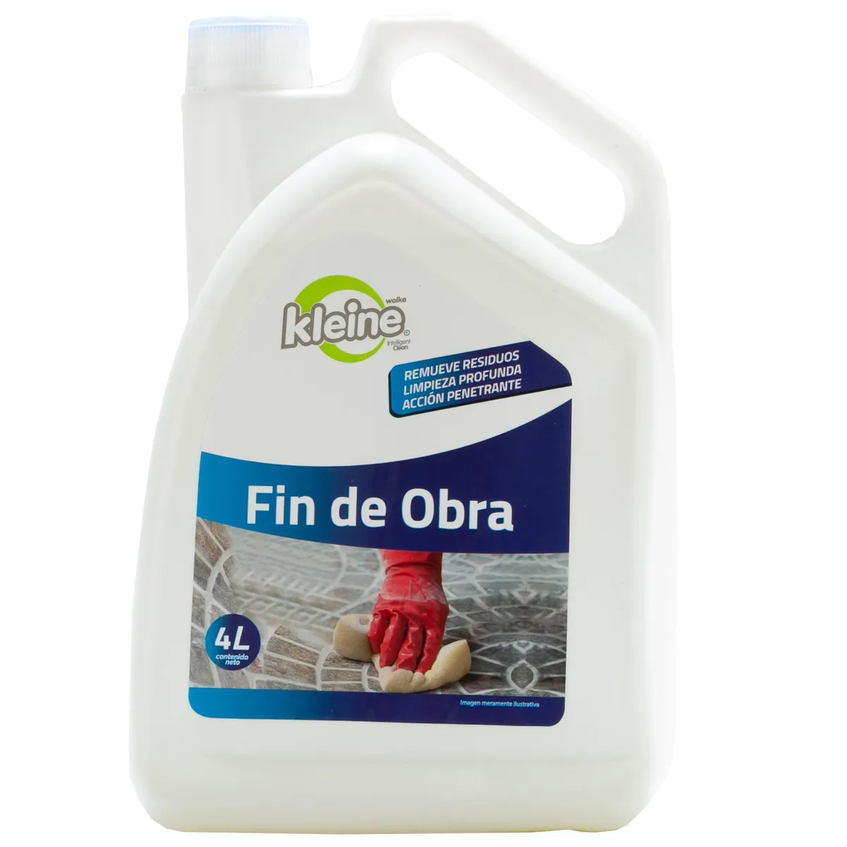 KLEINE WOLKE - Limpiador Multiuso Fin de Obra Kleine Wolke 4 Litros Remueve Cemento