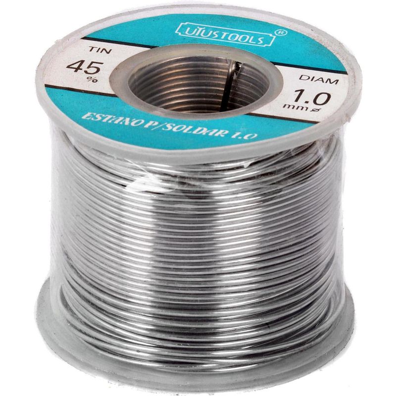 GRUPO UYUSA UYUSTOOLS - Soldadura 45% estaño 2 mm 200 gr