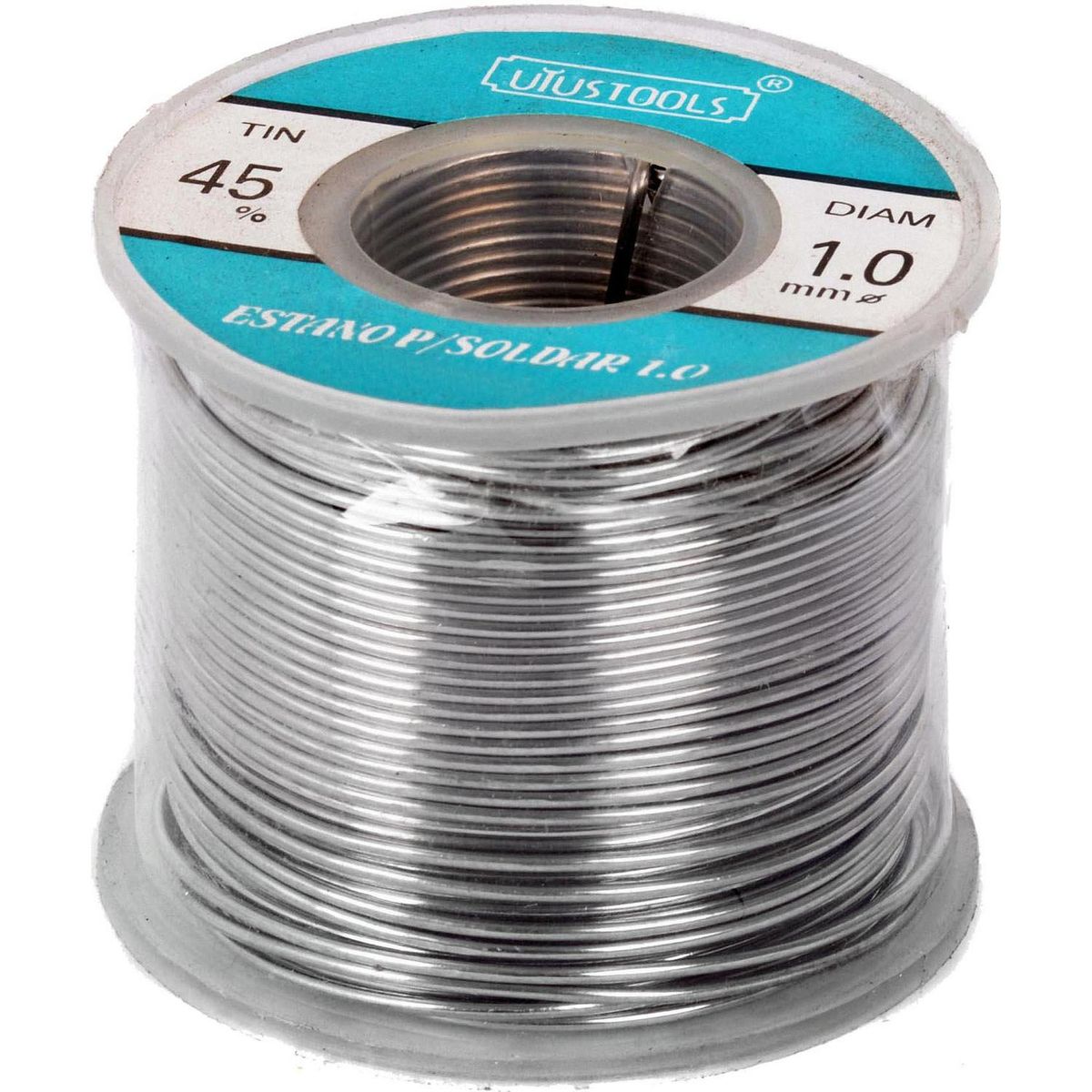 GRUPO UYUSA UYUSTOOLS - Soldadura 45% estaño 0,8 mm 200 gr