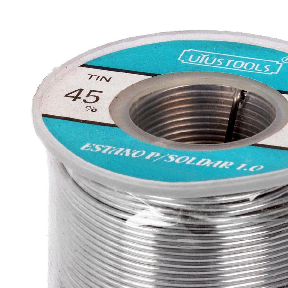 GRUPO UYUSA UYUSTOOLS - Soldadura 45% estaño 0,8 mm 200 gr