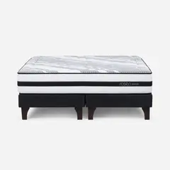 ROSEN - Cama Europea 2 plazas Driven Gris