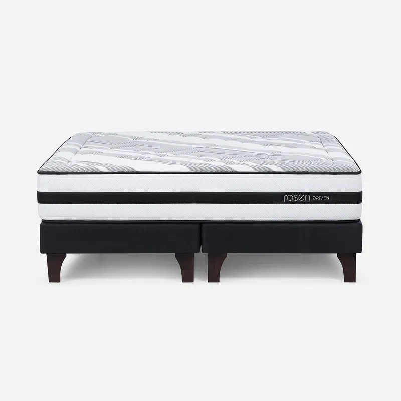 ROSEN - Box Spring Super king Driven Gris