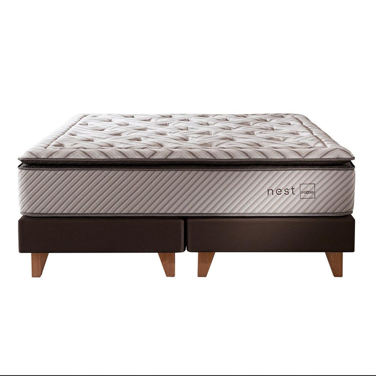ROSEN - Cama Super king Europea Nest Gris