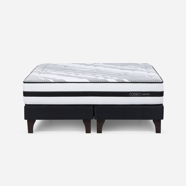 ROSEN Box Spring 2 plazas Box Spring Driven Gris