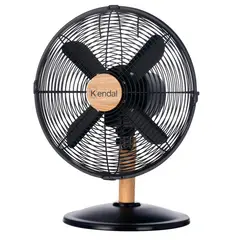 KENDAL - Ventilador Metálico M}adera 12"