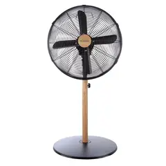KENDAL - Ventilador pedestal metal madera 16"