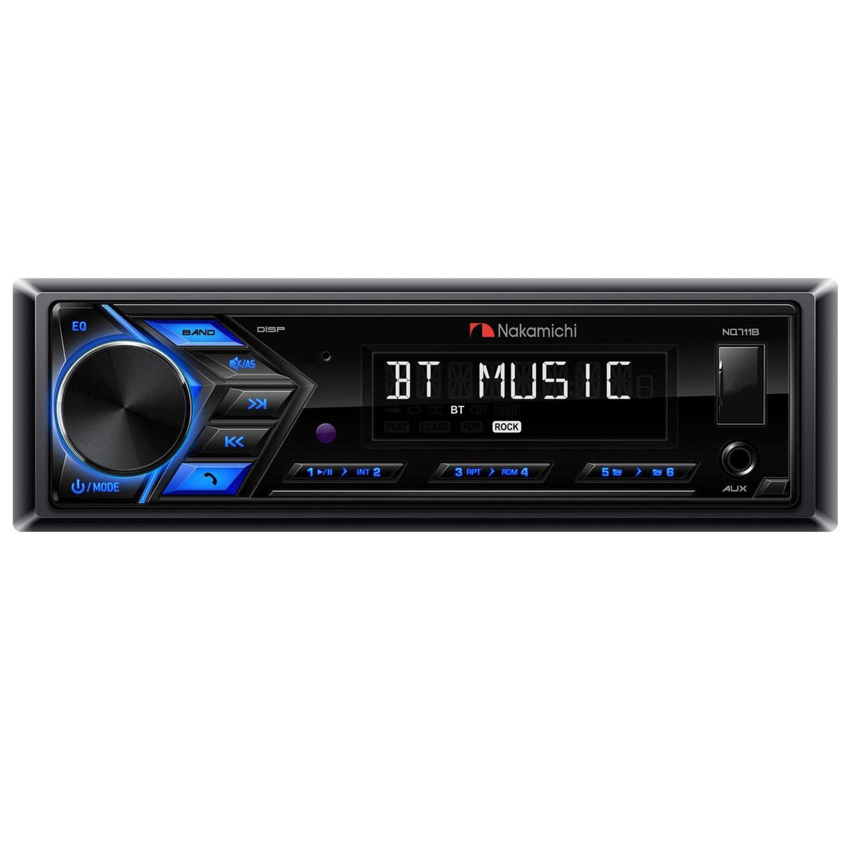 NAKAMICHI - Radio 1din bluetooth panel sin cd nk