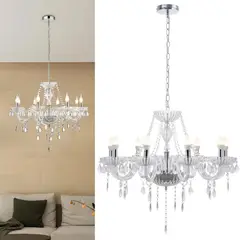 JUST HOME COLLECTION - Lámpara de colgar Vidrio y metal Auriga Blanca