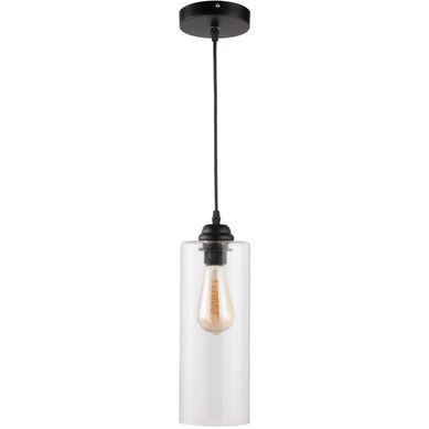 Lmpara de colgar Vidrio y metal Brest Negro