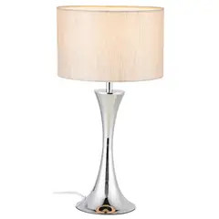 JUST HOME COLLECTION - Lámpara de mesa base acero 1 luz E27