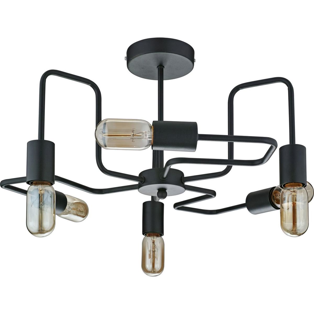 JUST HOME COLLECTION - Lámpara Techo Thebes 6 Luces Acero