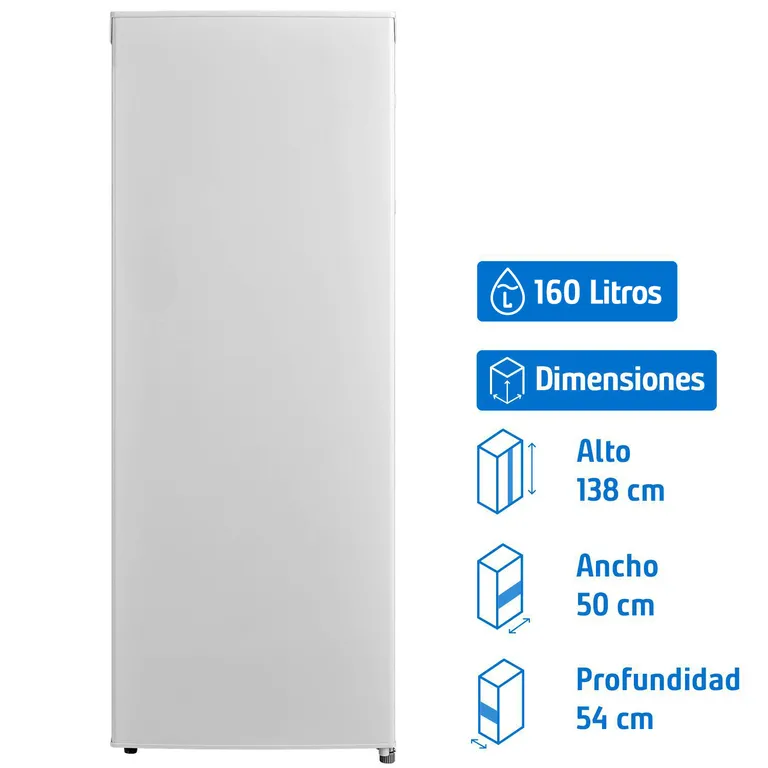 MIDEA Freezer Vertical 160 Litros Blanco MFV-1600B208FN