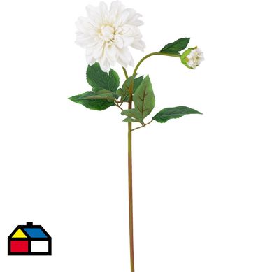 Flor dalia 59 cm color blanco