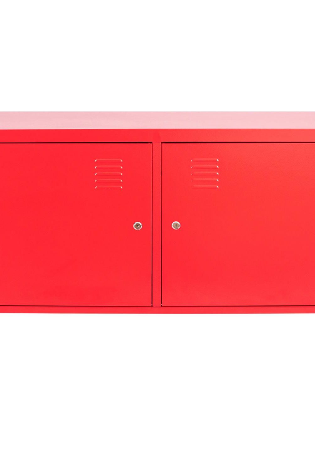 MALETEK - TV cabinet 119x63x40 cm Rojo