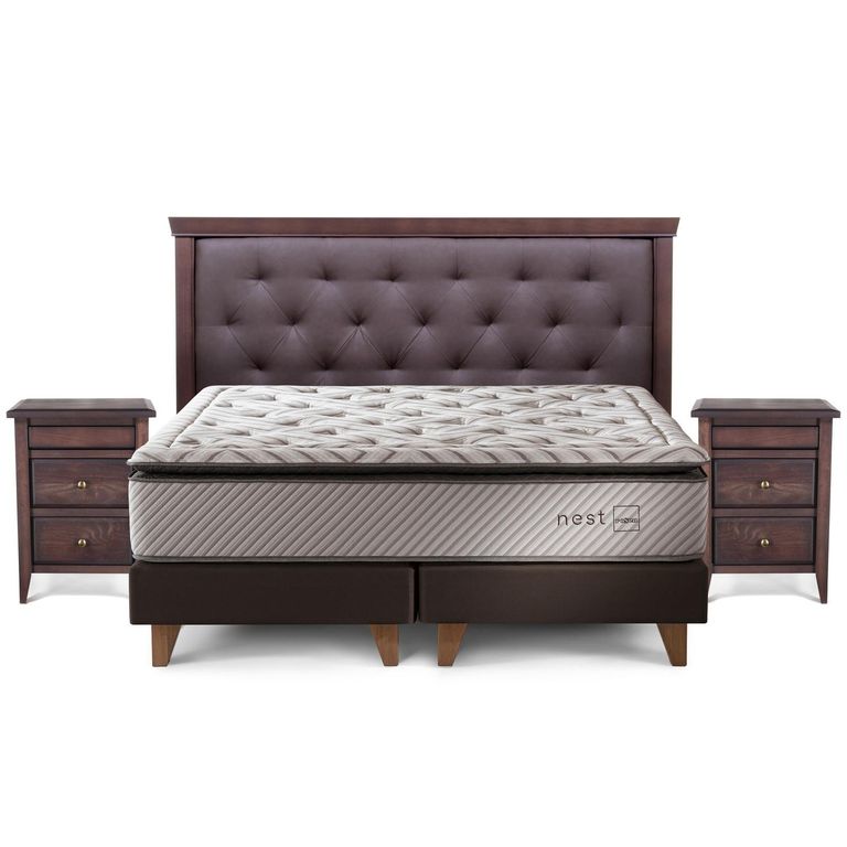 Cama King Europea Nest Blanco