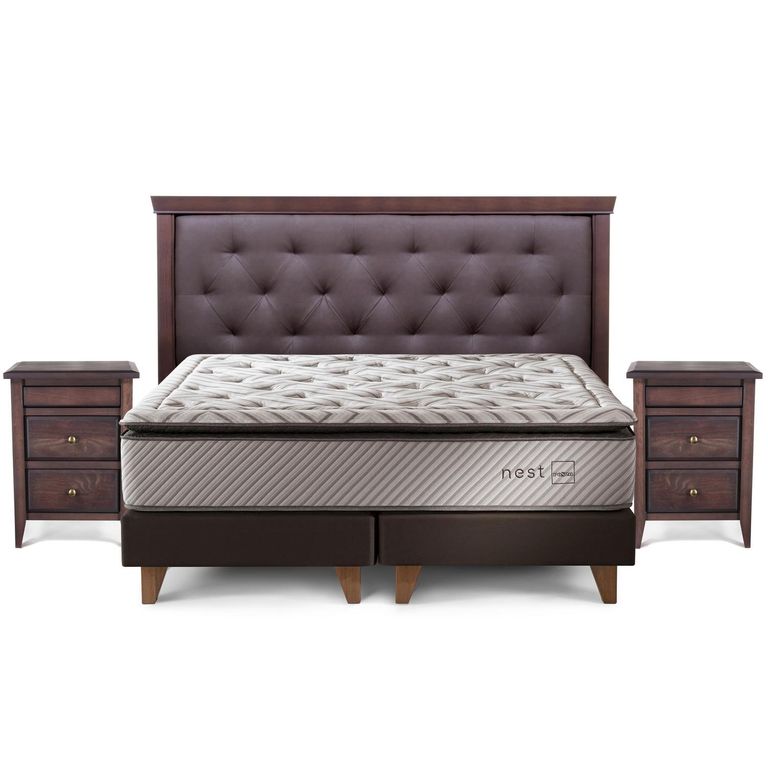 Cama 2 plazas Europea Nest Blanco