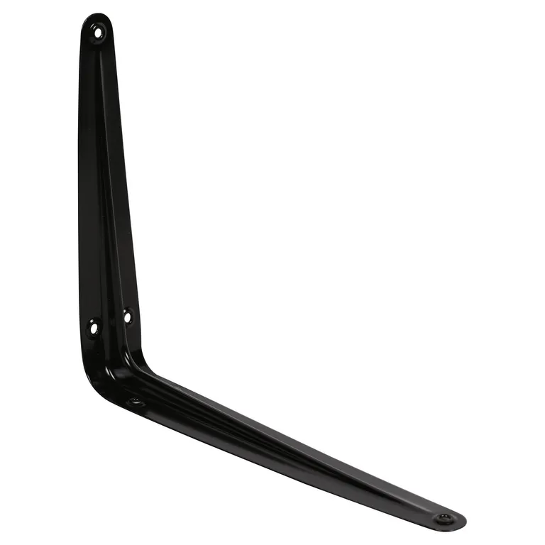 Soporte escuadra para repisa metal 20x25 cm negro