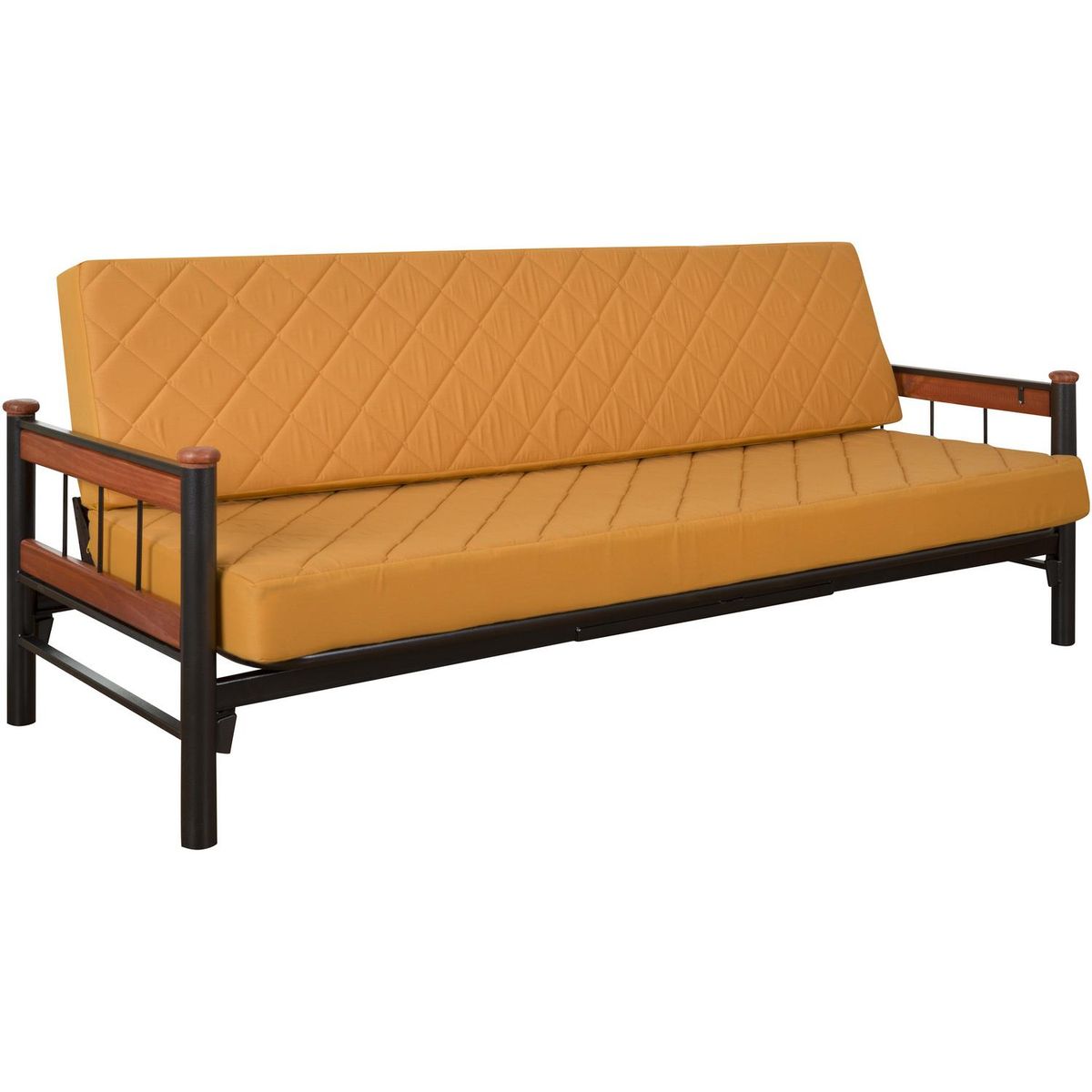 RECUTEX - Futón Romano Mostaza 190x105x75 cm